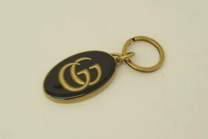Authentic Gucci GG Oval Logo Keychain Classic GP Charm Jewelry Accessory - Picture 1 of 13