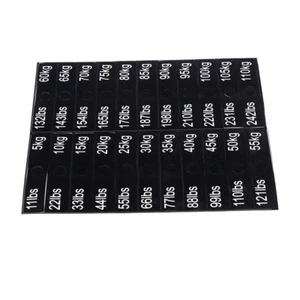 1Sheet Gym Equipment Weight Sticker Labels Power Equipment LabelBDZ0 - Imagen 1 de 8