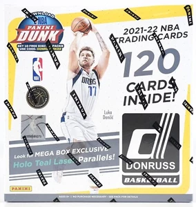 2021/22 Panini Donruss Basketball Mega Box (Holo Teal Laser Parallels!) - Picture 1 of 2