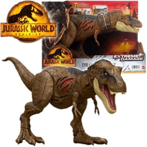 Licensed Jurassic World EXTREME DAMAGE TYRANNOSAURUS REX Dinosaur T-Rex - 48cm - Foto 1 di 8
