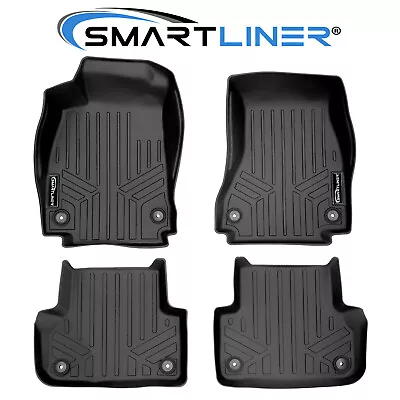 SMARTLINER Custom Fit Floor Mats 2 Row Liner 2017-2025 Audi A4 S4 A4 All-Road - Image 1 of 4