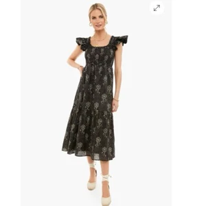 Neu mit Etikett! TUCKERNUCK Midnight Posey Mallie Kleid Midi Rüschen | Damen Größe XL - Bild 1 von 17