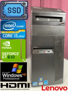 RESTAURIERT mit SSD Lenovo ThinkCentre Windows XP Vintage Retro Klassiker Gaming PC - Bild 1 von 22