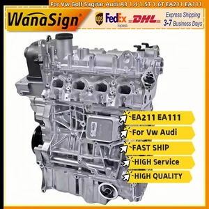Long Block Engine Assembly For Vw Golf Sagitar Audi A3 1.4 1.5T 1.6T EA211 EA111 - Picture 1 of 9