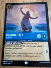 DISNEY LORCANA TCG: FOIL UNCOMMON CARD: GRAMMA TALA - STORYTELLER