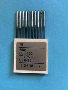 *NUEVO DE LOTE ANTIGUO* 750-EBX750-110/18/2 AGUJAS ESPECIALES DE PRODUCCIÓN (EN PAQUETE) DE 10) ENVÍO GRATUITO* - Imagen 1 de 2