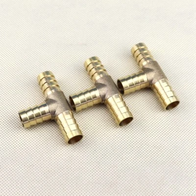 Воздушное топливо вода 3-полосный латунный тройник T фитинг шланг штуцер соединитель 1/2» (12 мм) 3 шт. - Изображение 1 из 4