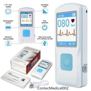 Portable ECG Monitor PM10 with Bluetooth, Heart Beat Monitor,EKG Recorder,APP - Picture 1 of 12