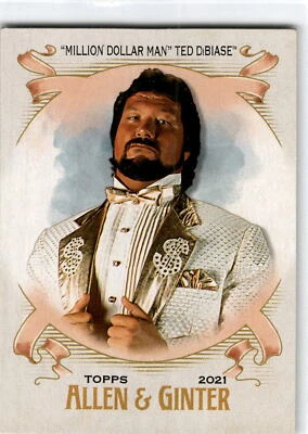 2021 Topps Heritage WWE #AG-15 "Million Dollar Man" Ted DiBiase Allen & Ginter - Image 1 of 2