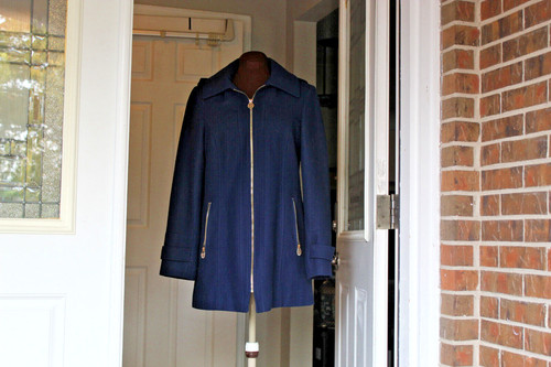 MICHAEL KORS CAPPOTTO CAPPUCCIO RIMOVIBILE MISTO LANA MARINA TAGLIA 8 REALIZZATO IN DOM. REP. OTTIME CONDIZIONI