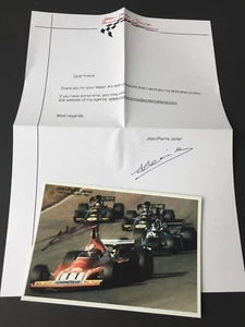 JEAN-PIERRE JARIER Formel 1-Fahrer 1971-83 signed Foto 10 x 15 +Begleitschreiben - Picture 1 of 2
