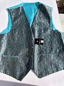 Falcone Four Button Single Breasted Reversible Suit Vest , NWT Size 1X - Picture 1 of 10