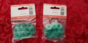 20 Original Viking Husqvarna Sewing Machine Green Bobbins Part 4125615-45 - Picture 1 of 2