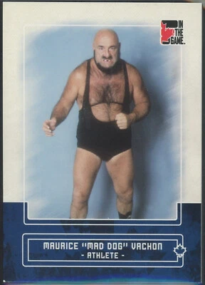 2011 In The Game Canadiana Maurice Mad Dog Vachon azul paralelo/50 luchador #37 Foto 1 de 2
