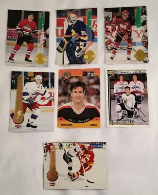 7pk 1990s Hockey Cards  (Upper Deck Classic NHL Pro Set) Kevin Lowe Miller Bros  - Image 1 of 2