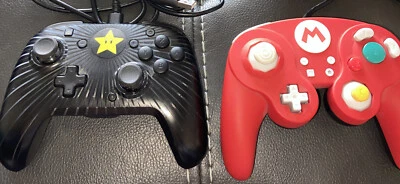 Nintendo Switch Legend Of Star Mario Fight Pad Pro GameCube Style Controllers - Image 1 of 4