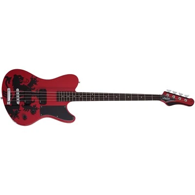 Bajo eléctrico Schecter Simon Gallup Ultra Spitfire rojo NUEVO Foto 1 de 3