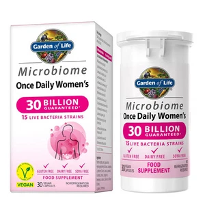 Garden of Life Microbiome Probiotics Once Daily Women's Supplements 30 Capsules - Picture 1 of 2