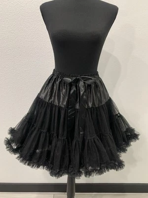 Enagua negra de tul crinolina tutú gótico punk emo rockabilly lolita   Foto 1 de 4