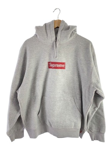 Supreme 23ss Inside Out Box Logo Felpa con Cappuccio Parka L Cotone GRIGIO