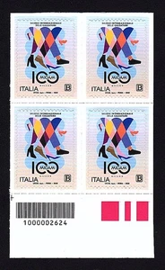 Italia 2025 : Micam , Calzature - quartina con codice a barre, MNH** - Bild 1 von 1
