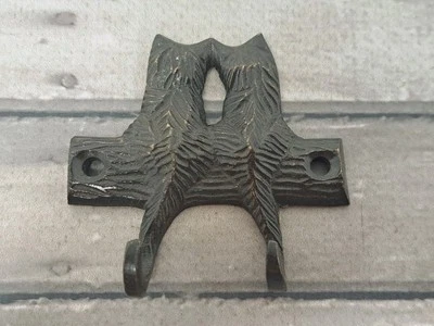 Двойной кот настенный ключ крюк стойка 2,5 «котята Feline пальто декор металлический держатель - Изображение 1 из 4