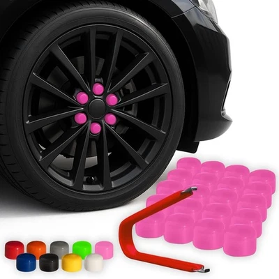 ColorLugs Vinyl BoltCap Cover | Bubble Gum Pink | Flexible Fit Bolt Lug Nut C... - Image 1 of 4