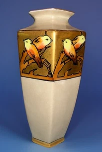 Vintage Erdmann Schlegelmilch Porcelain Handpainted Crafted Vase Signed A.Larson - Picture 1 of 6