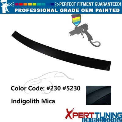 Fits 10-16 Benz E-Class W212 4Dr OE Style Painted #230 Blue Roof Spoiler ABS Foto 1 de 4