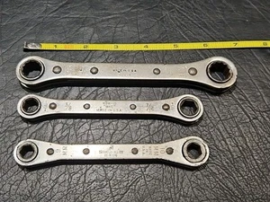 Bundle lot 2 MAC USA Ratcheting Wrenches RBW-15(1/2, 9/16) RBW-10(3/8, 7/16) - Picture 1 of 2