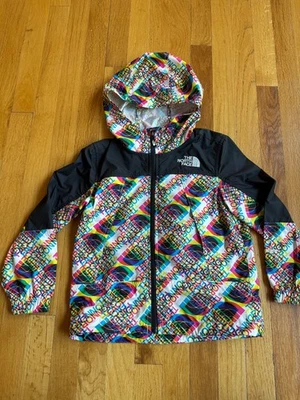 Chaqueta de Lluvia Viento Estampado Gráfico Hidrenalina The North Face Con Capucha, Niños XS Foto 1 de 4