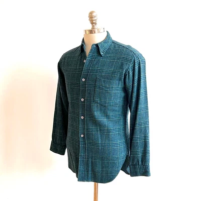 Pendleton Vintage 1970s Wool Plaid Shirt Sz M Classic Portland MAde in USA Vtg - Image 1 of 4