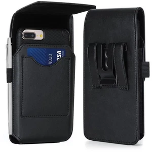 Leather Phone Holster - iPhone 15/15 Pro/14/14 Pro/13/12/11/Xs, Galaxy S24/S2... - Picture 1 of 7