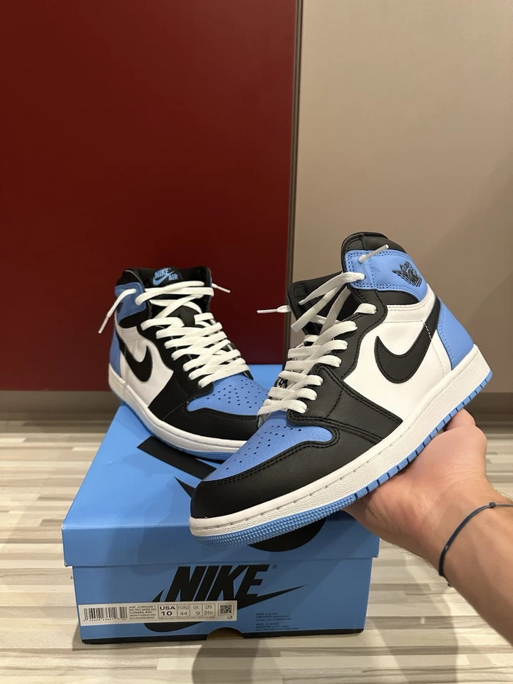 Nike Air Jordan 1 Retro High OG University Blue UNC Toe EU 44 / US 10  - Bild 1 von 4