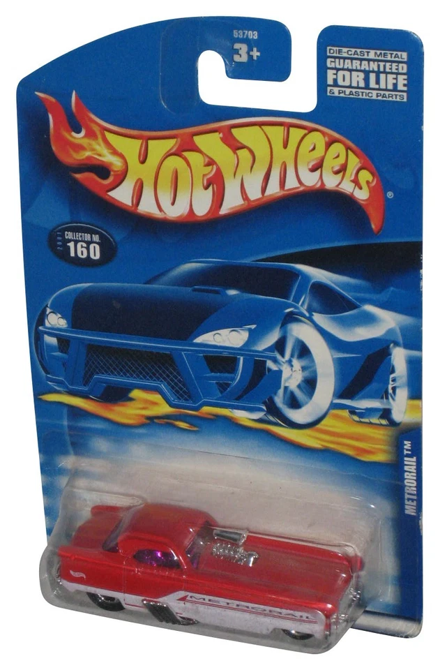 Hot Wheels Metrorail (2001) Red Toy Car #160 - Image 1 of 1