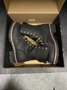 Georgia Boot G8120, 8in, Black, Logger Heel, Size 10.5. WORN ONCE. - Picture 1 of 12