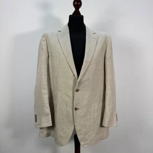 SUITSUPPLY blazer 58 havana HL linen Spence Bryson - Picture 1 of 9