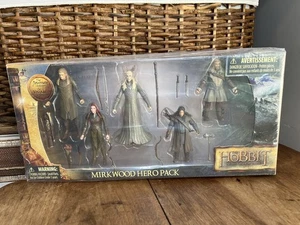 The Hobbit Mirkwood Hero Pack 5-Figures Thranduil Tauriel Legolas Dwarf 2013 NIB - Picture 1 of 4