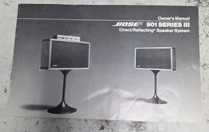 ALTE Bose 901 Serie III Direkt/Reflektierendes Lautsprechersystem Bedienungsanleitung - Bild 1 von 8