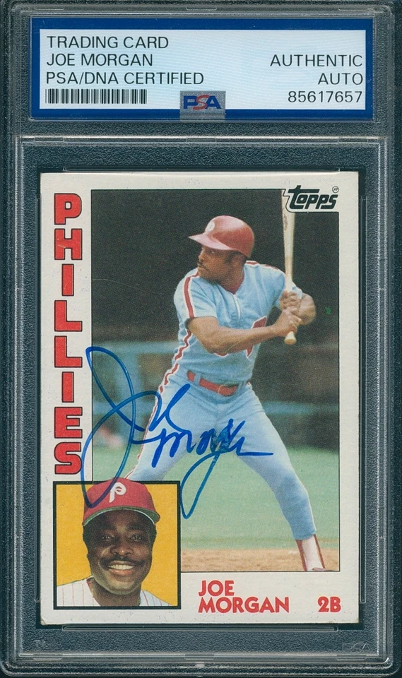 1984 Topps #210 JOE MORGAN Phillies HOF Signed Autographed PSA/DNA Slabbed - Image 1 of 1