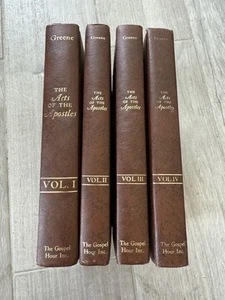 ✝️ The Acts of the Apostles by Oliver B. Greene COMPLETE Volumes 1-4 Gospel Hour - Foto 1 di 5