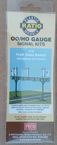 BNIB Ratio No.478 00 Gauge Pratt Truss Gantry Signal Model Lot MS. 105 - Picture 1 of 2