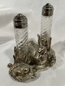 Arthur Court Duck Cast Metal Salt & Pepper Set - Picture 1 of 4