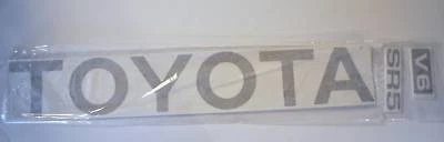 CALCOMANÍA LOGOTIPOS PUERTA TRASERA CAMIONETA TOYOTA 89-95 ORO camioneta Foto 1 de 2