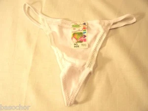 Tanga Yisilan Blanco Patrón Plano con Bordes Cruzados Cris-S - Imagen 1 de 2