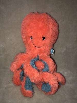 Juguete de peluche de pulpo naranja y gris Manhattan Toy Company Foto 1 de 4