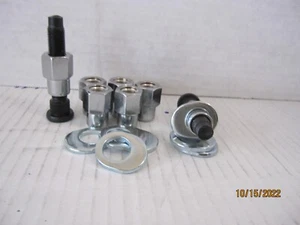 10 OPEN END LUG NUTS 1/2-20 E-T UNI LUG WHEELS FORD MOPAR CARS W/ 5 ON 4 1/2 - Picture 1 of 2