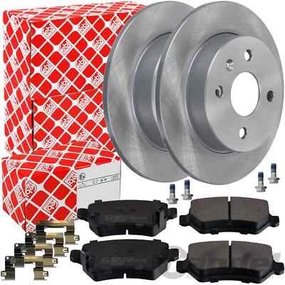 febi BREMSSCHEIBEN 240mm + BELÄGE HINTEN passend für OPEL ASTRA G + ASTRA H - Bild 1 von 3