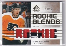 2022-23 UD SP GAME USED ROOKIE BLENDS PATCH FLYERS - ISAAC RATCLIFFE 10/15