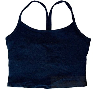 NWT🪬BEYOND YOGA🪬SMALL🪬SPACEDYE SLIM RACERBACK TANK DARKEST NIGHT🪬SHELF BRA - Picture 1 of 9